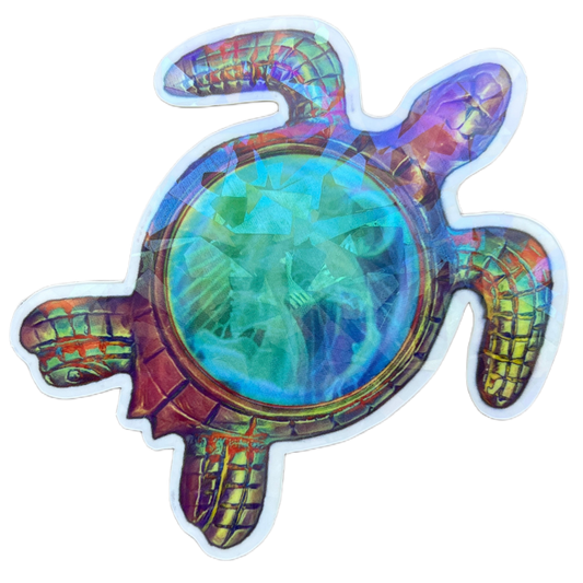 Sea Turtle Snacks Sticker