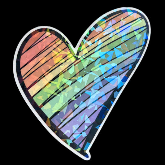 Rainbow Heart Sticker